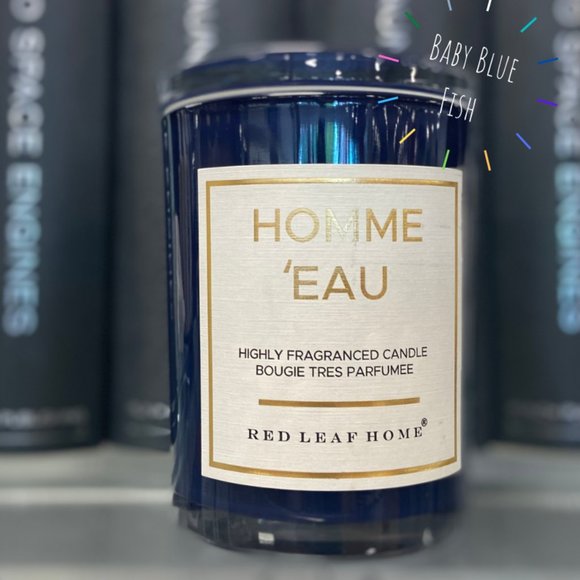 Homme Eau Red Leaf Home Scented Candle - Picture 1 of 3